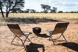 Alleine in der Kalahari beim Glamping