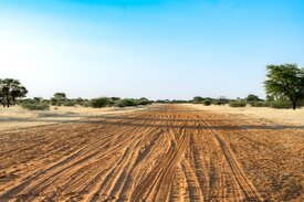 Strasse Anreise Kuzikus Wildllife Reserve & Astro G&auml;stefarm Kalahari Namibia