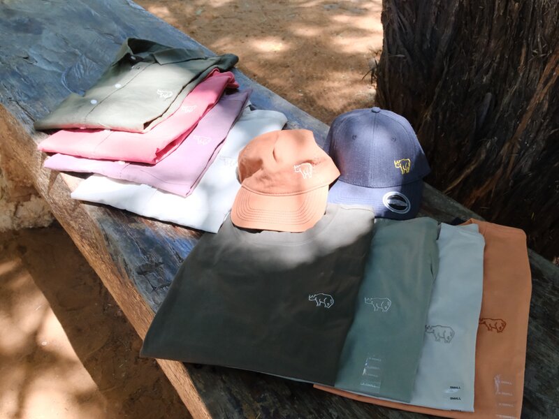 T-shirts caps shop Kuzikus Wildlife Reserve & Astro G&auml;stefarm Kalahari Namibia