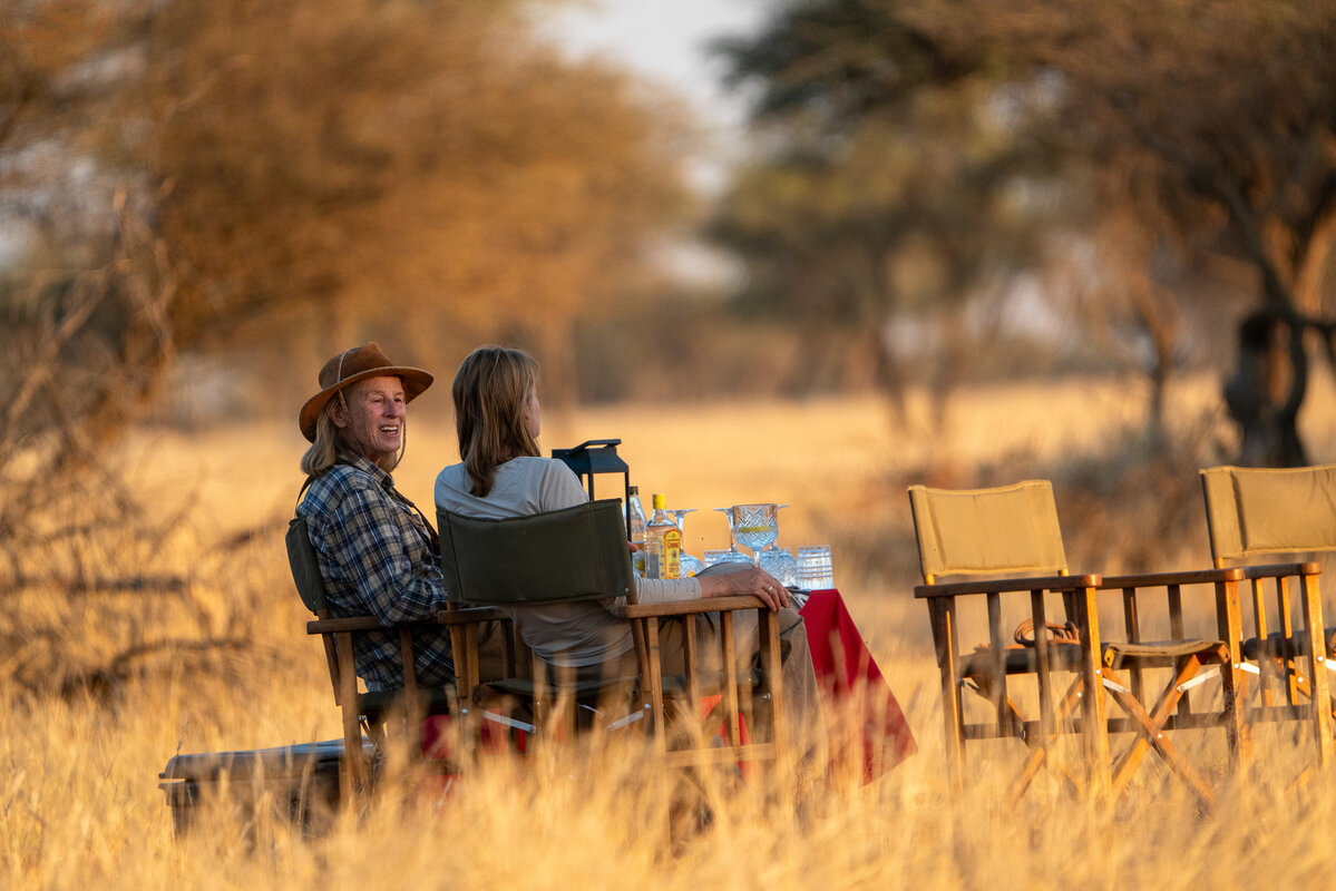 Sundowner in der Savanne