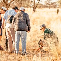 Biologe Fritz Reinhard Einblicke &Ouml;kosystem Kuzikus Wildlife Reserve & Astro G&auml;stefarm Kalahari Namibia